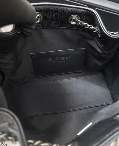 25Bag Mini荔枝紋黑色