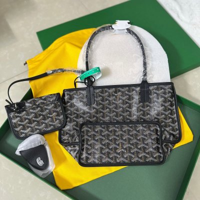 Anjou Mini Tote雙面購物袋黑色